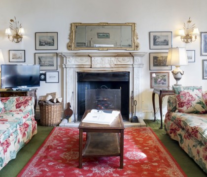 Halecat House living room with open fire | Witherslack | Herdwick Cottages