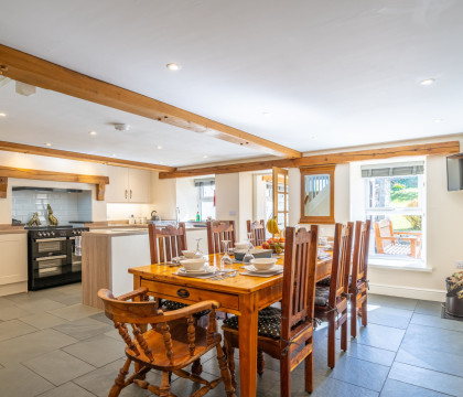 High Brow Edge Farm House, near Backbarrow - Kitchen and Dinings area